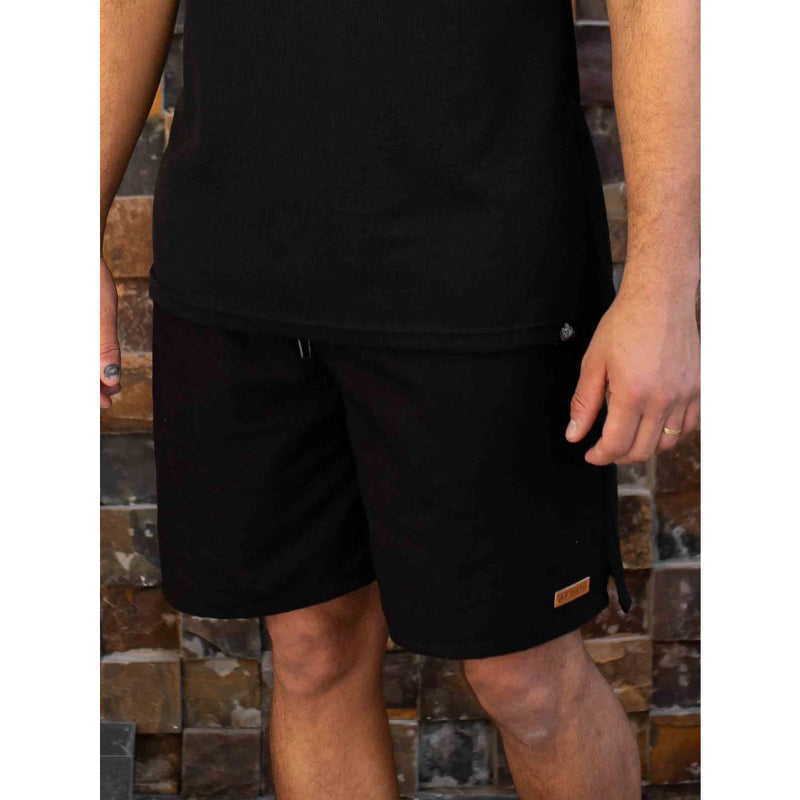 Short Linho Masculino com Bolso Faca Discreto e Elastico na Cintura