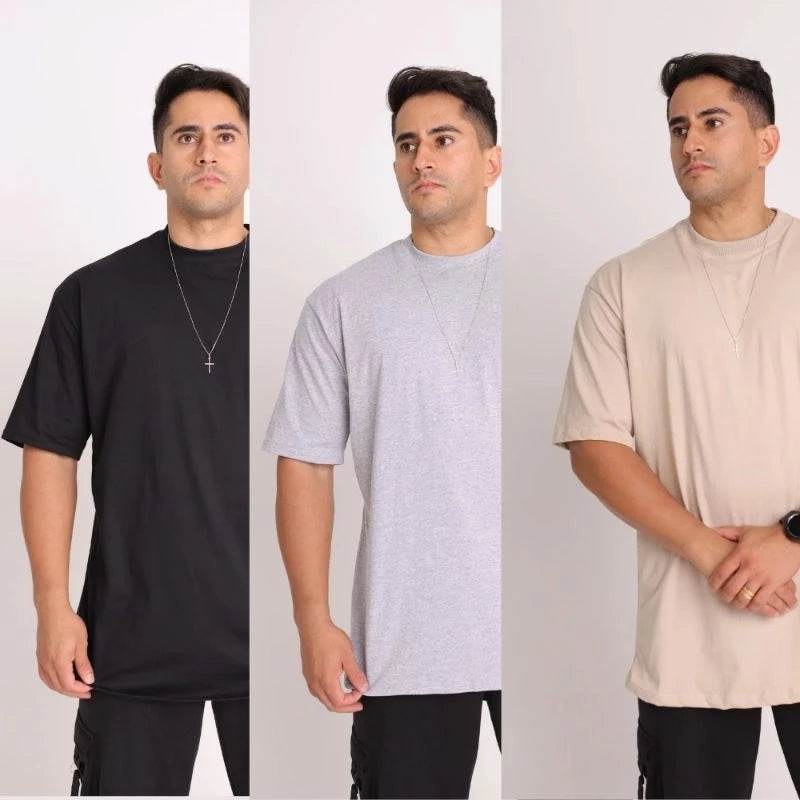 Oversized Masculina 100% Algodão Premium