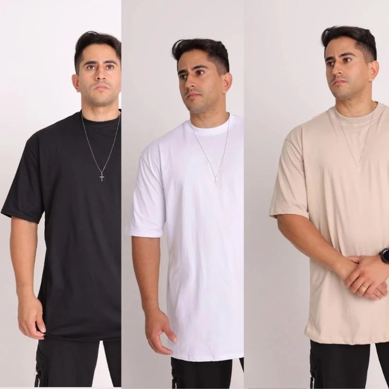 Oversized Masculina 100% Algodão Premium