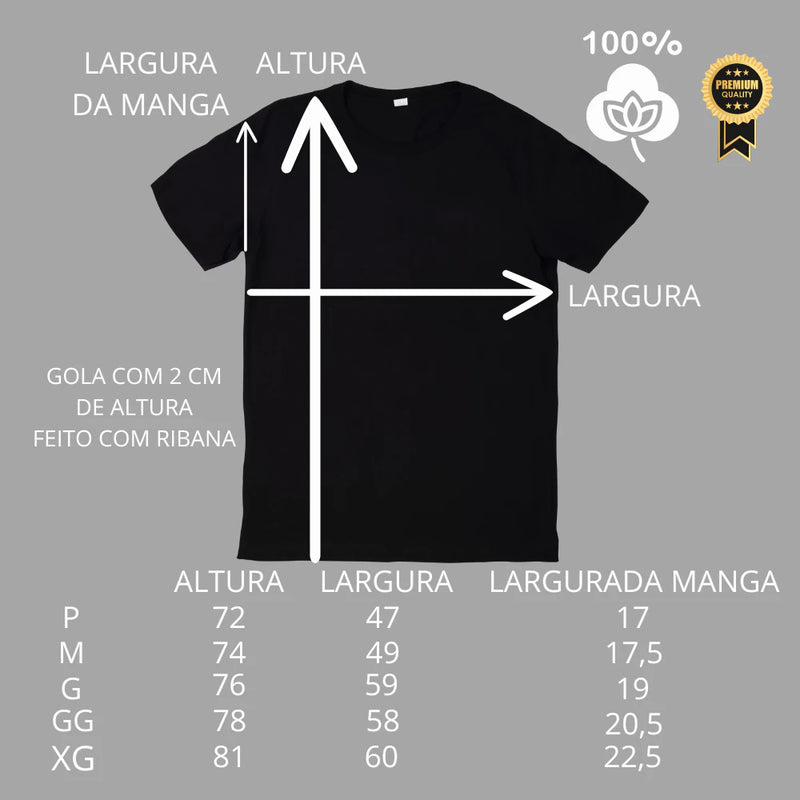 Oversized Masculina 100% Algodão Premium