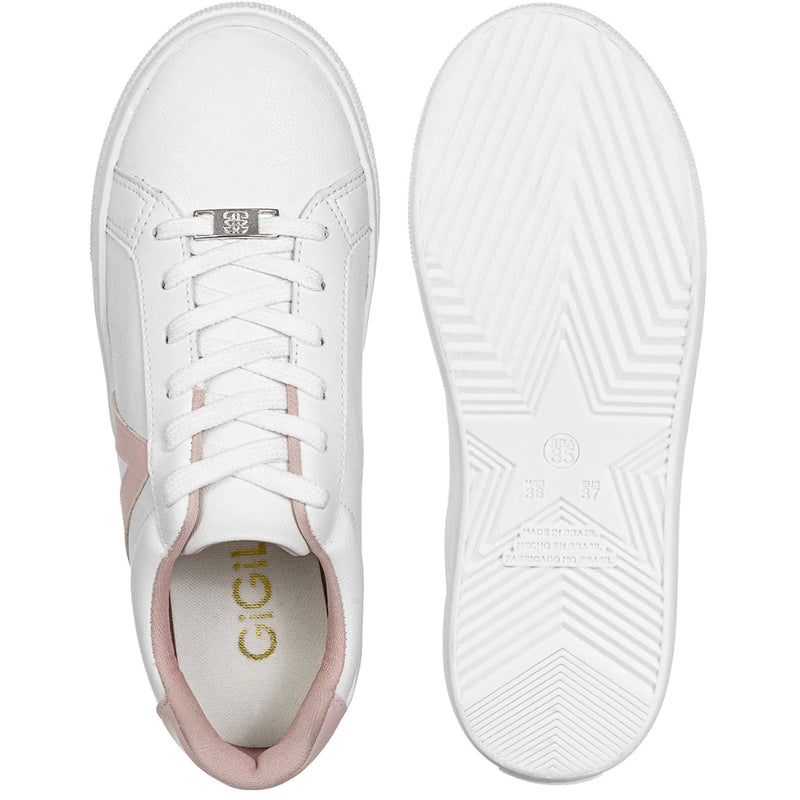 Tenis Branco Feminino Casual Confortável Clássico