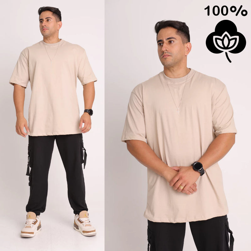 Oversized Masculina 100% Algodão Premium