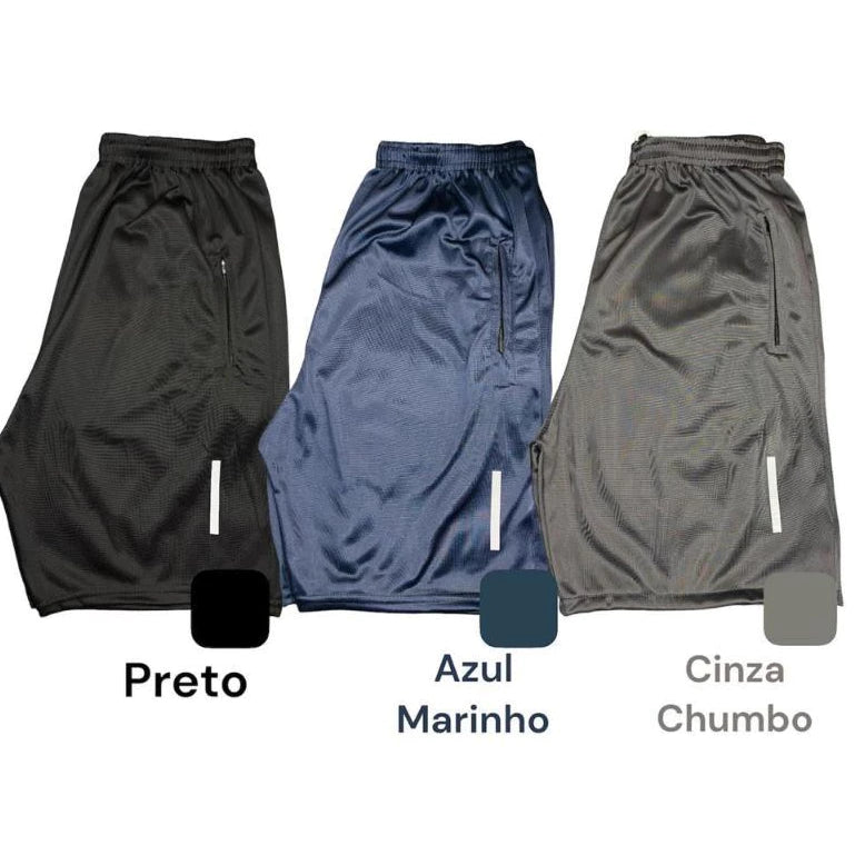 KIT 3 BERMUDAS MASCULINA - SHORTS MASCULINO