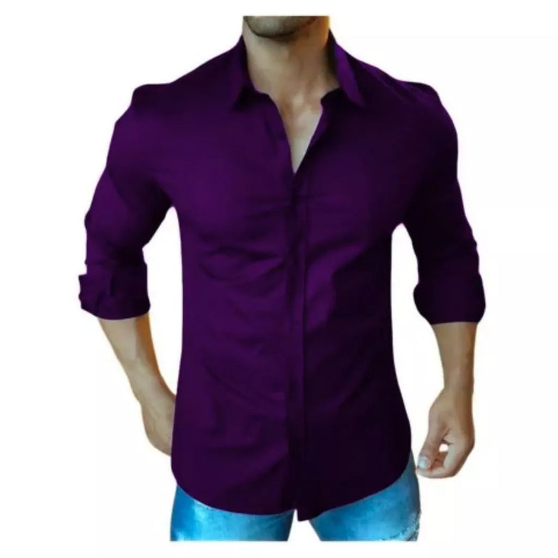 Camisa Social Masculina Slim fit Luxo Moda Estilosa Manga Longa