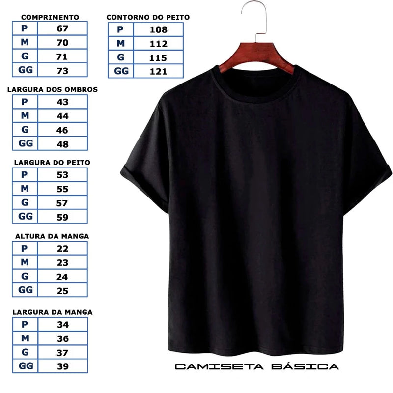 Kit 2 Camisetas Básica Streetwear ALGODÃO