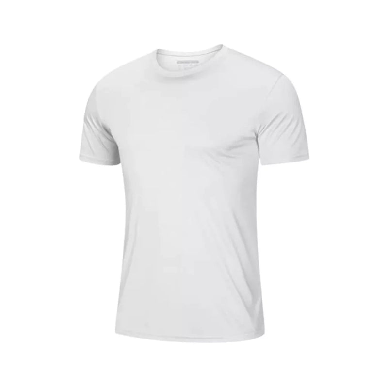 Camisa térmica manga curta masculina segunda pele proteção UV